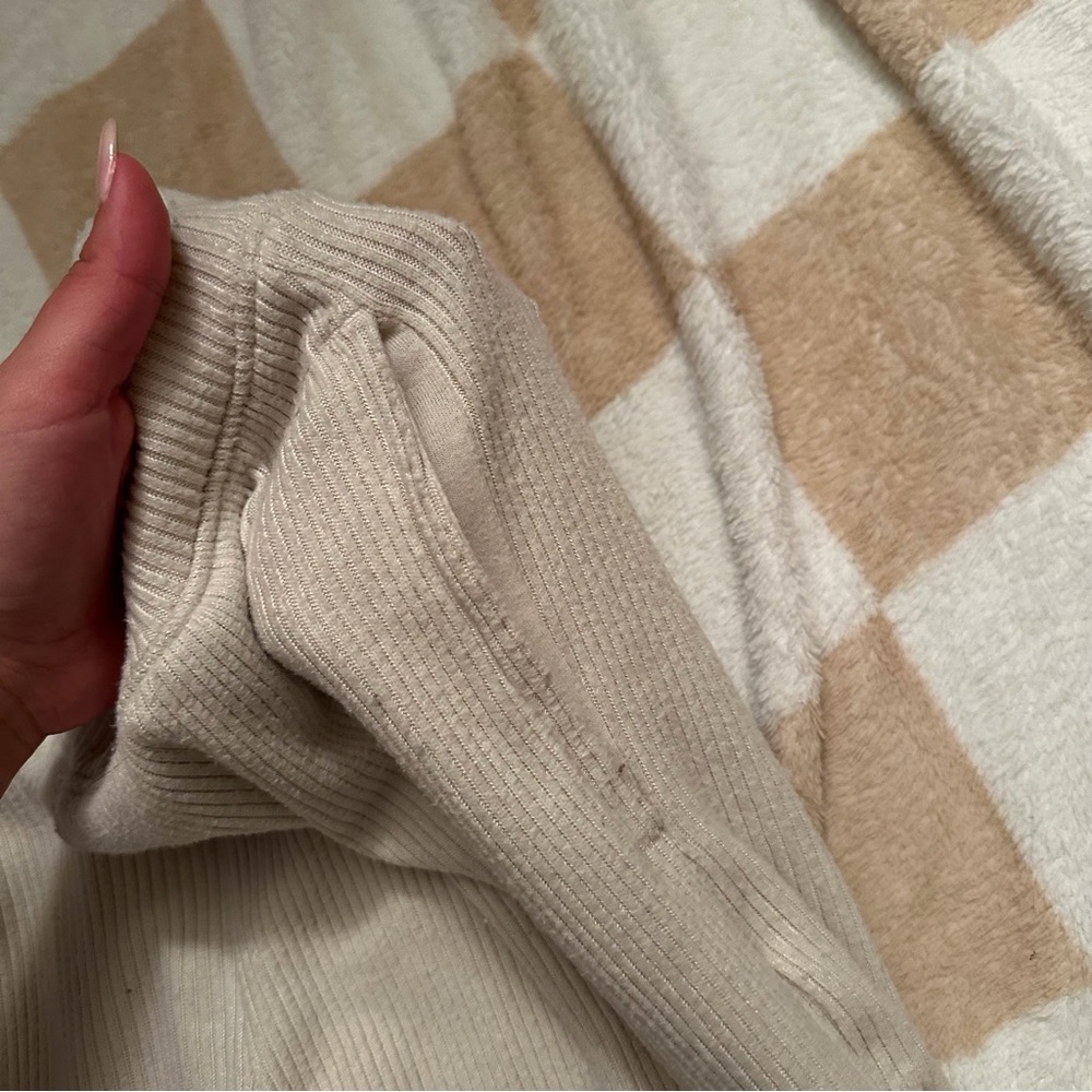 Hollister Cozy Ribbed Wide Leg Sleep Pants Lounge Pant - Picture 4 of 7